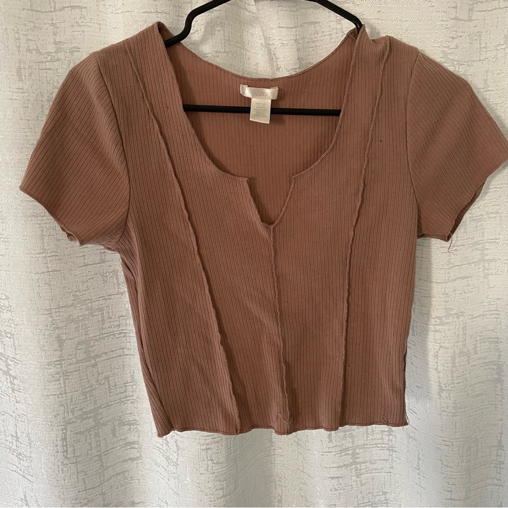 Bozzolo Mauve Short Sleeve Top